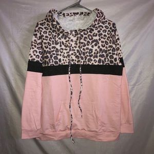 Color block hoodie